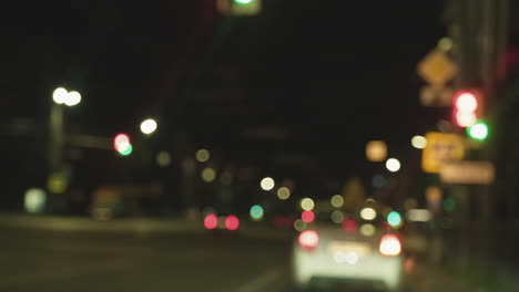 city road out of windscreen at night