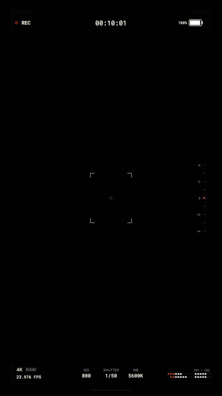 Digital Camera Recording Interface Overlay