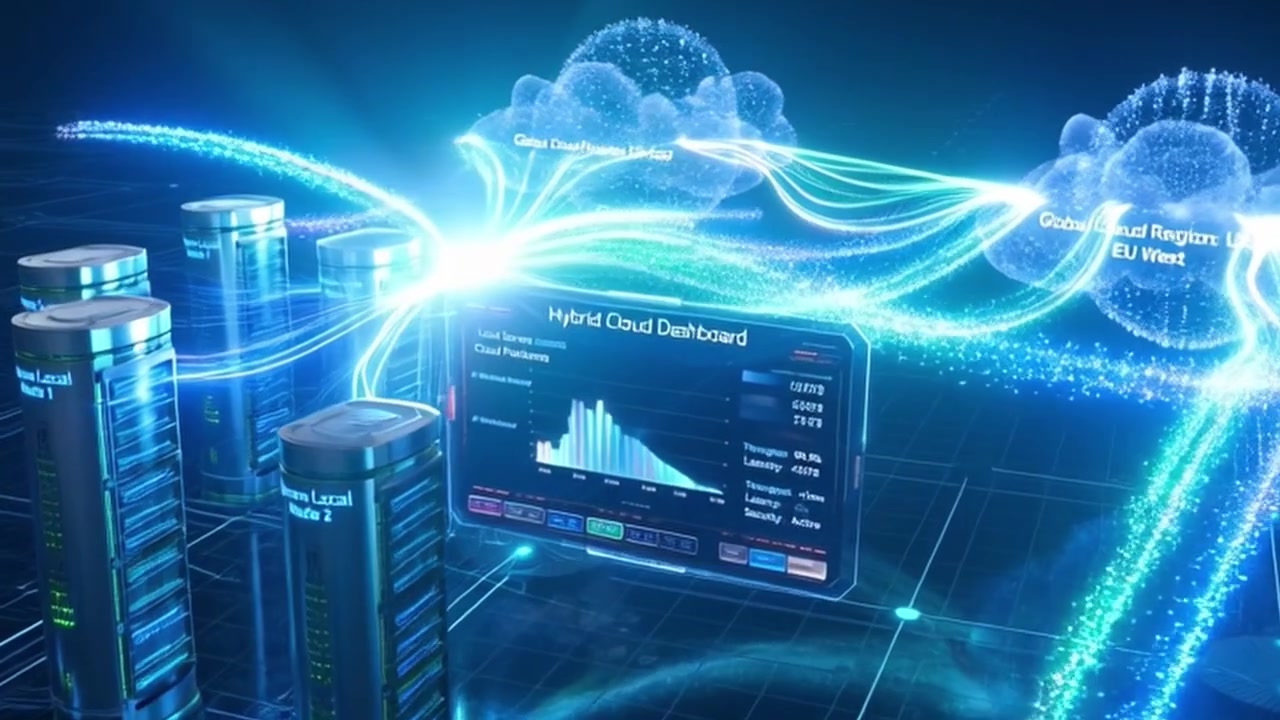 Digital Visualization of Hybrid Cloud Computing and Data Network Connectivity