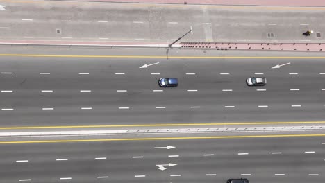 vehicles moving on a multi-lane road in dubai