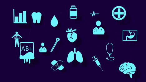 medical icons and diagrams