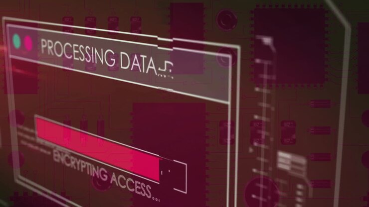 Animation of data processing over computing board