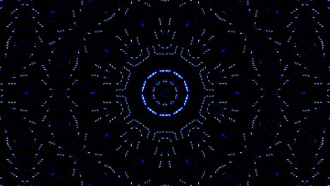 hermoso caleidoscopio abstracto que brilla, una luz radiante que regula los movimientos sutiles