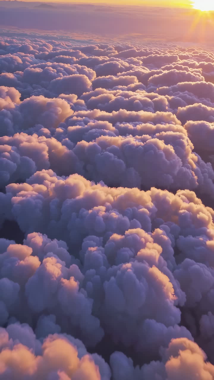 해가 뜨고 해가 지는 구름 풍경