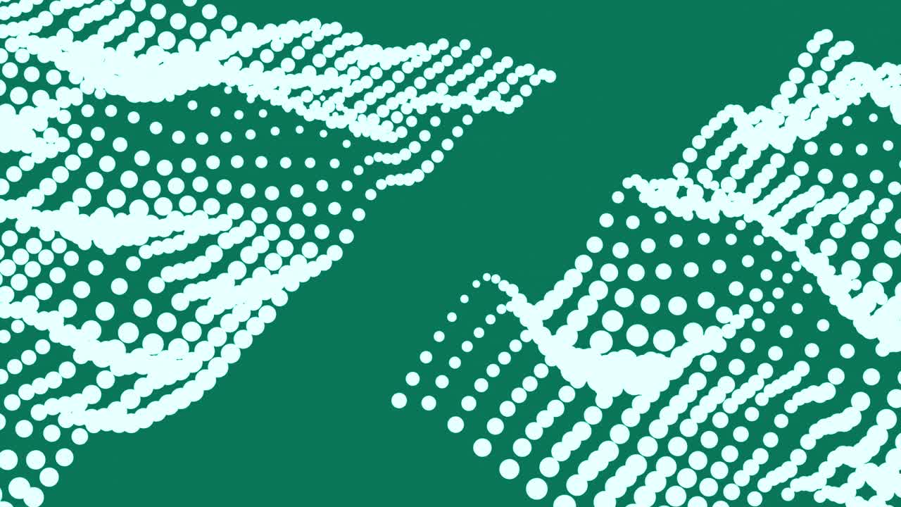 Abstract Green and White Dot Pattern Background