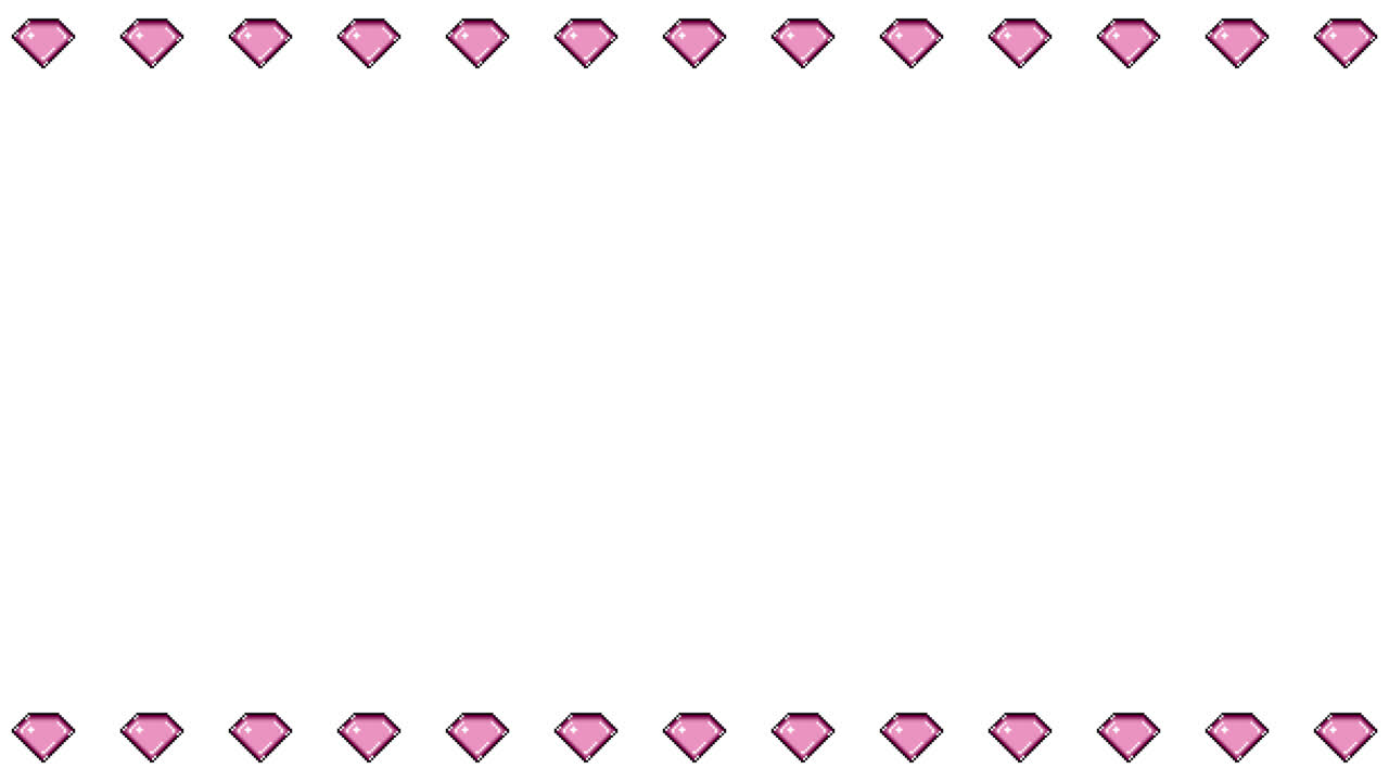 Pixel Art Jewel Frame Animated Overlay 1080p Transparent 30 fps (1).mov