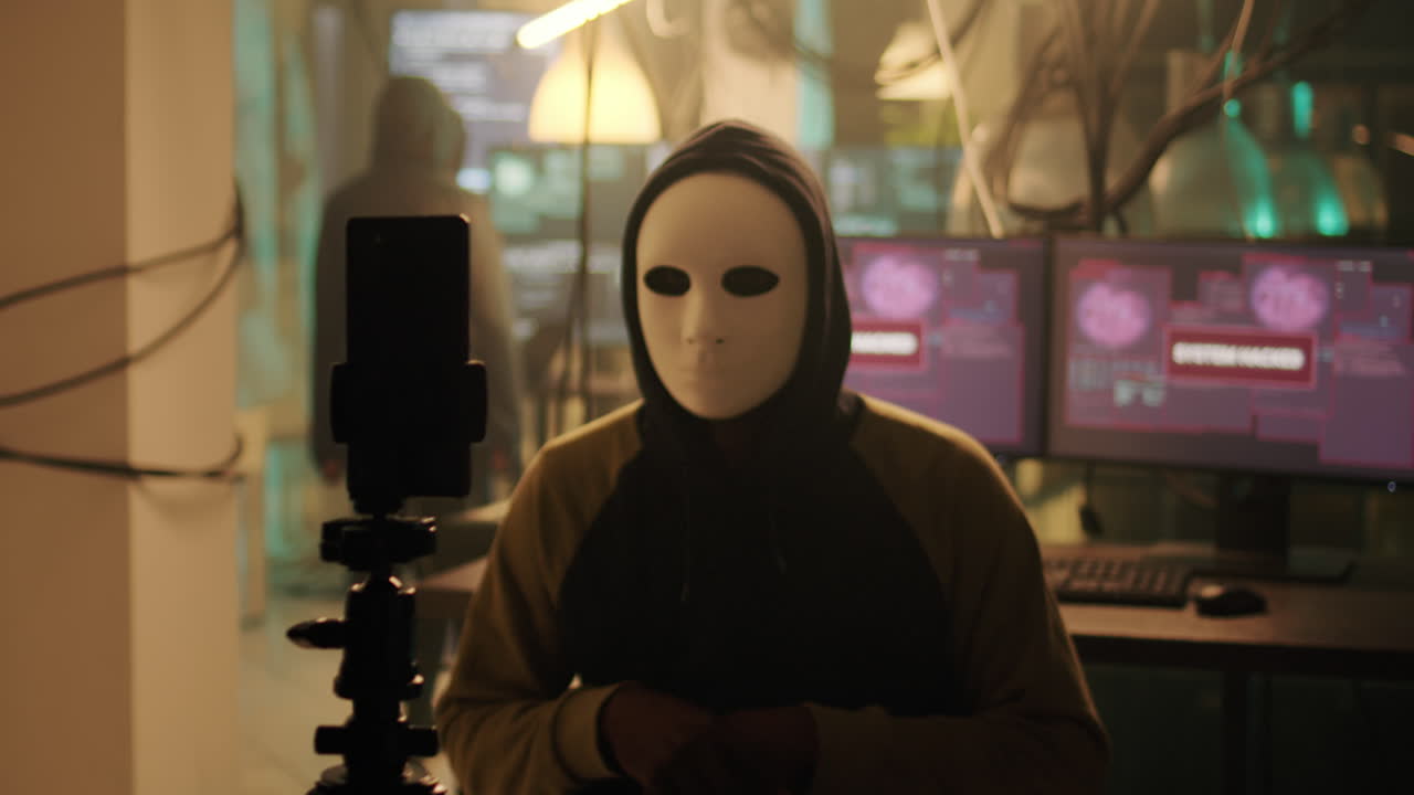 Hackers in Hoodies and Masks