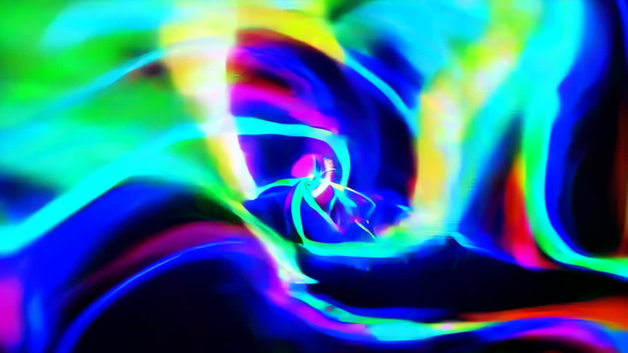 Vibrant Glitch Abstract Art