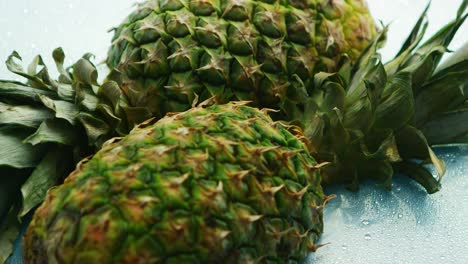 Halves-of-unpeeled-pineapples