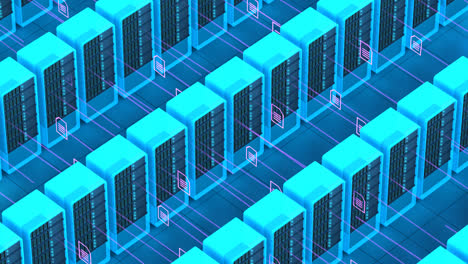 Transferencia-Y-Sincronización-De-Documentos:-Animación-Isométrica-3D-De-Intercambio-De-Archivos-Entre-Servidores