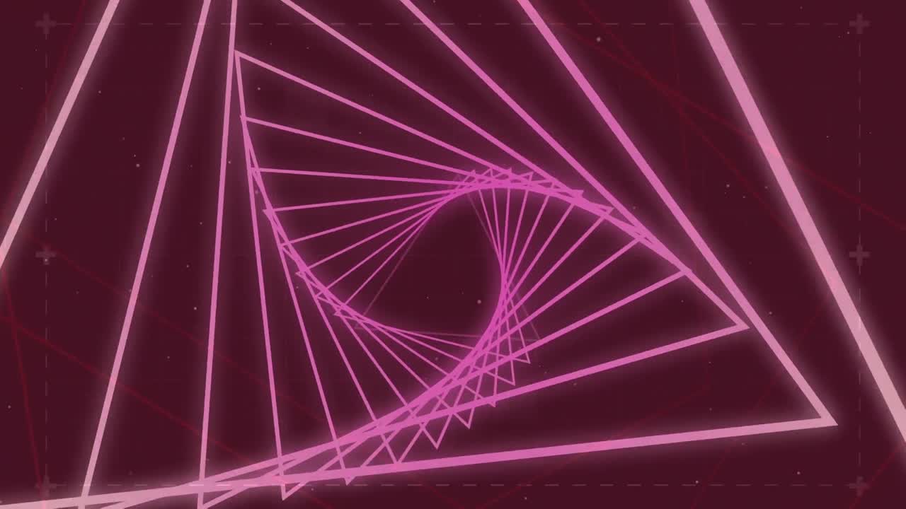 animación de formas en movimiento sobre fondo negro