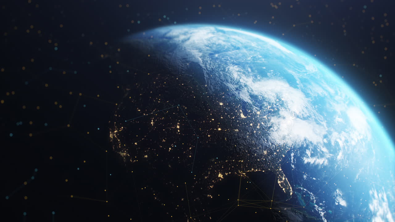 Earth with Network Connections