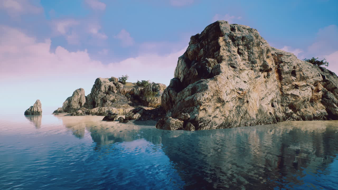 Breathtaking coastal landscape showcasing rocky formations under serene skies