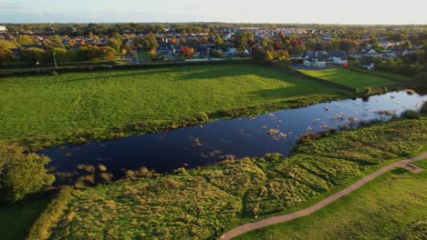 Río-Boyne-Condado-De-Meath,-Cerca-De-La-Ciudad-De-Trim