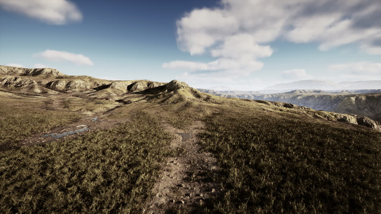 senderismo en las montañas del himalaya de nepal con hermosas colinas