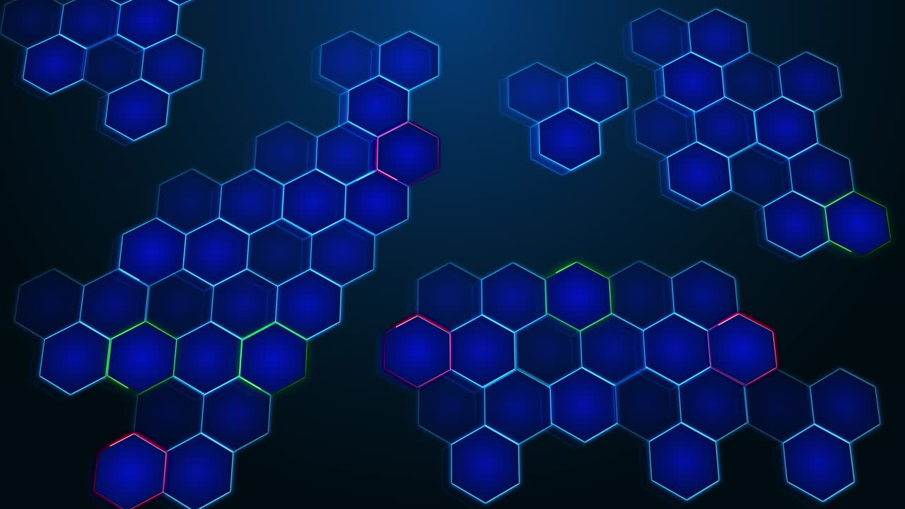 Futuristic hightech hexagons honeycomb surface hexagonal harmony digital technology information