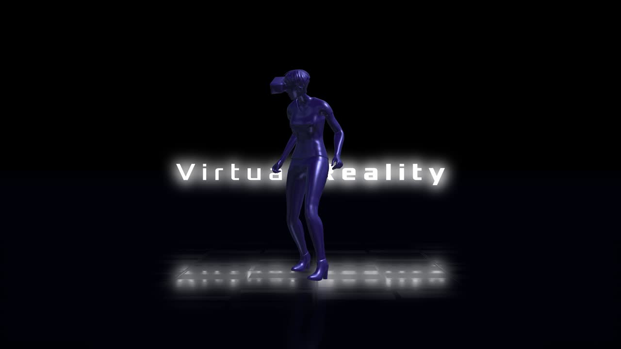 Sfondo astratto di realtà virtuale 4K