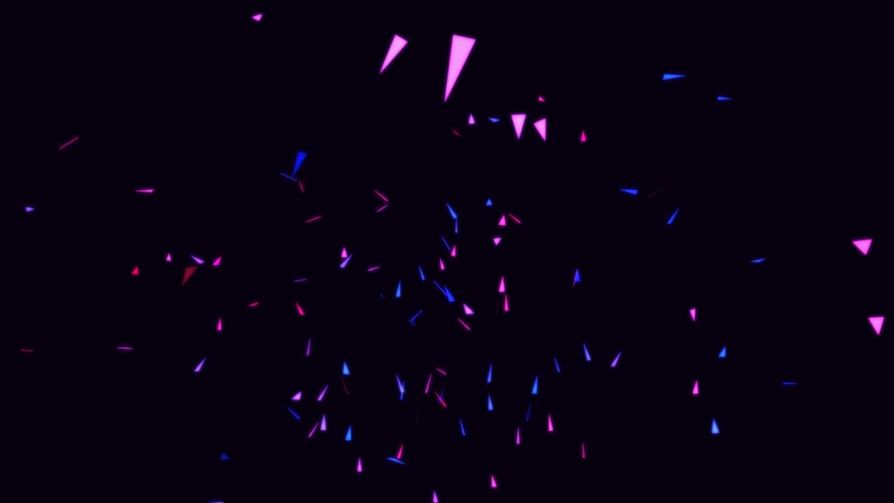 꿀벌들이 벌통을 보호하는 패턴으로 날아다니는 뾰족하고 다채로운 삼각형