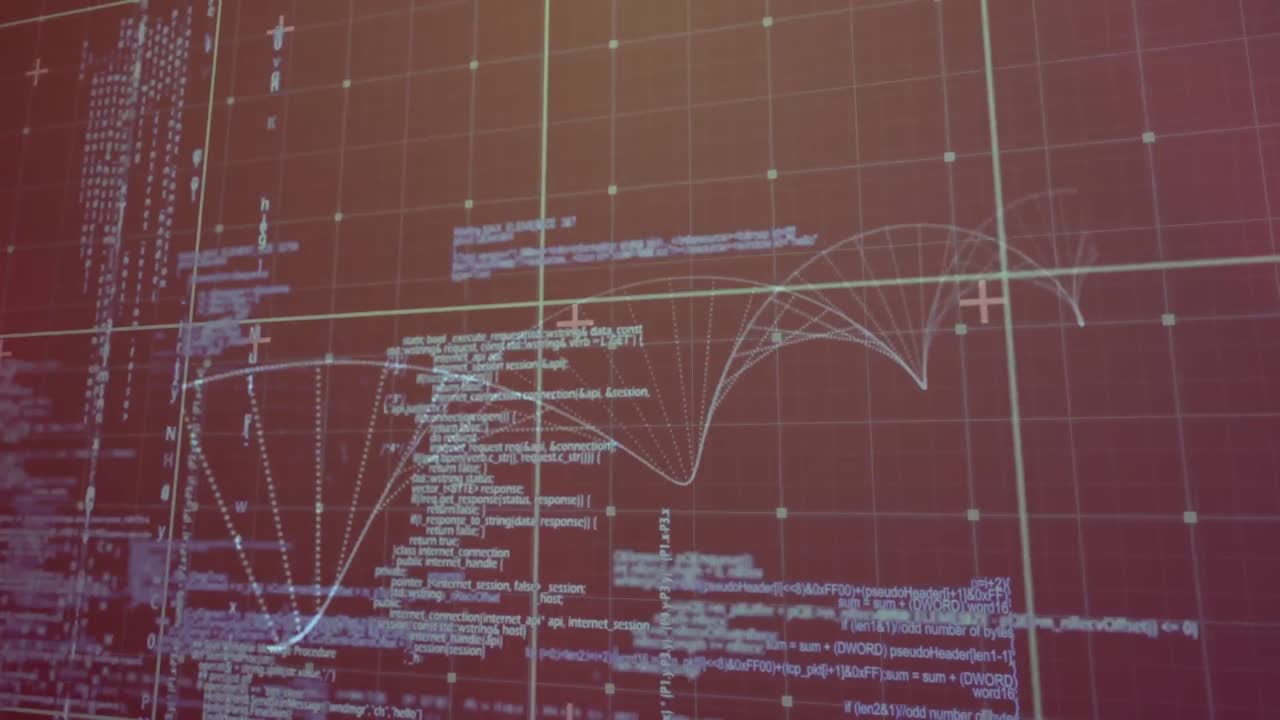 animación del procesamiento de datos sobre la cadena de adn