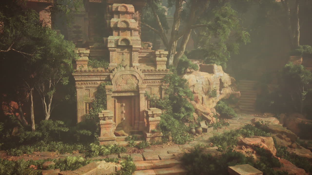 antiguas ruinas de templos en la jungla