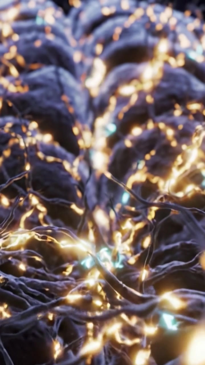 An Intricate Exploration of Neural Structures: A Stunning Representation of Neurons and Their Connections with a Focus on Energy Flow and Communication Paths