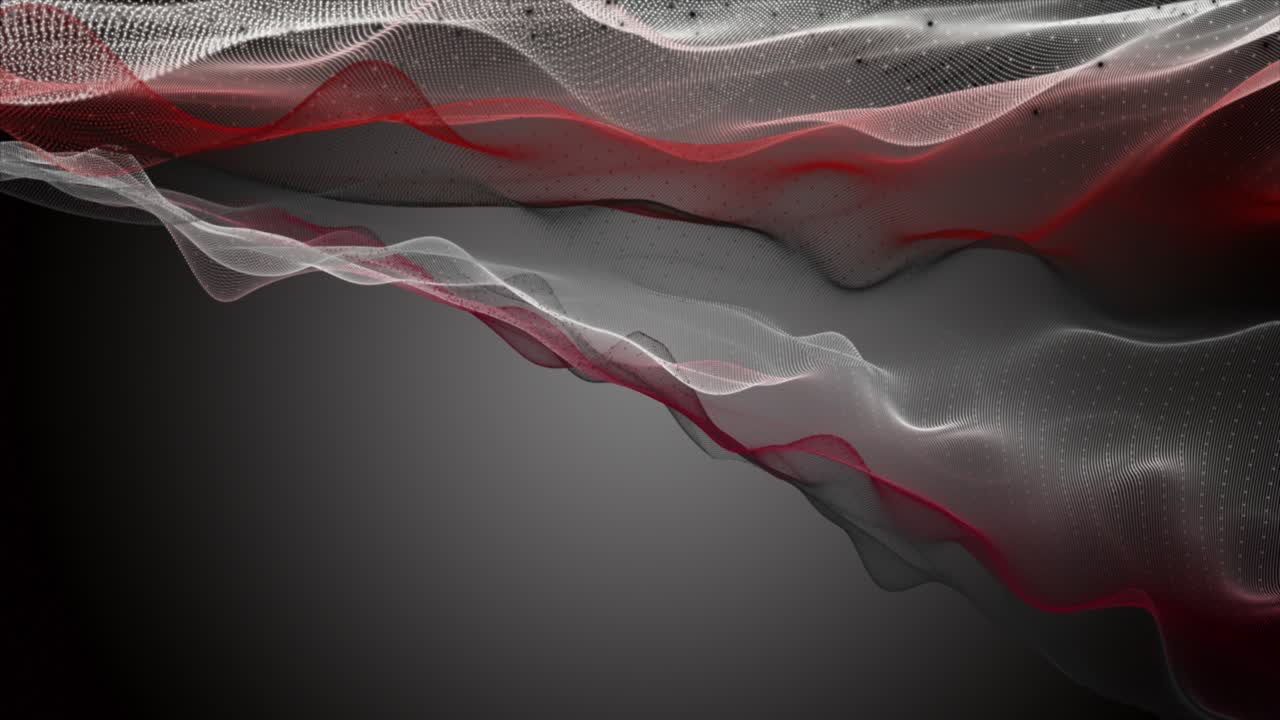 느린 움직임의 파동 물체와 텍스트를위한 공간, 4096x2304 루프 4k