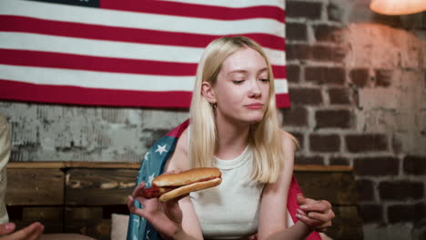 girl celebrating 4th of july