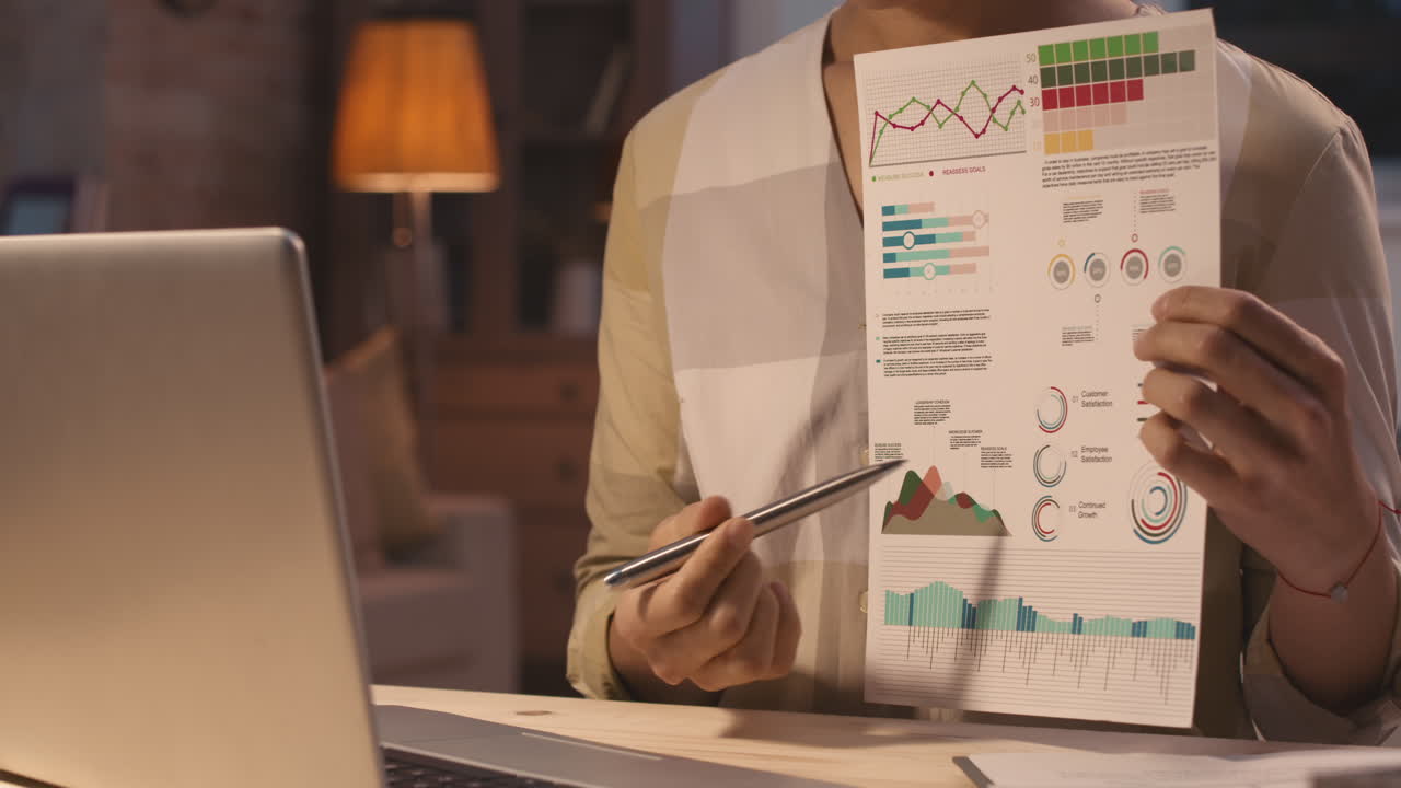 Woman Presenting Data Analysis Report