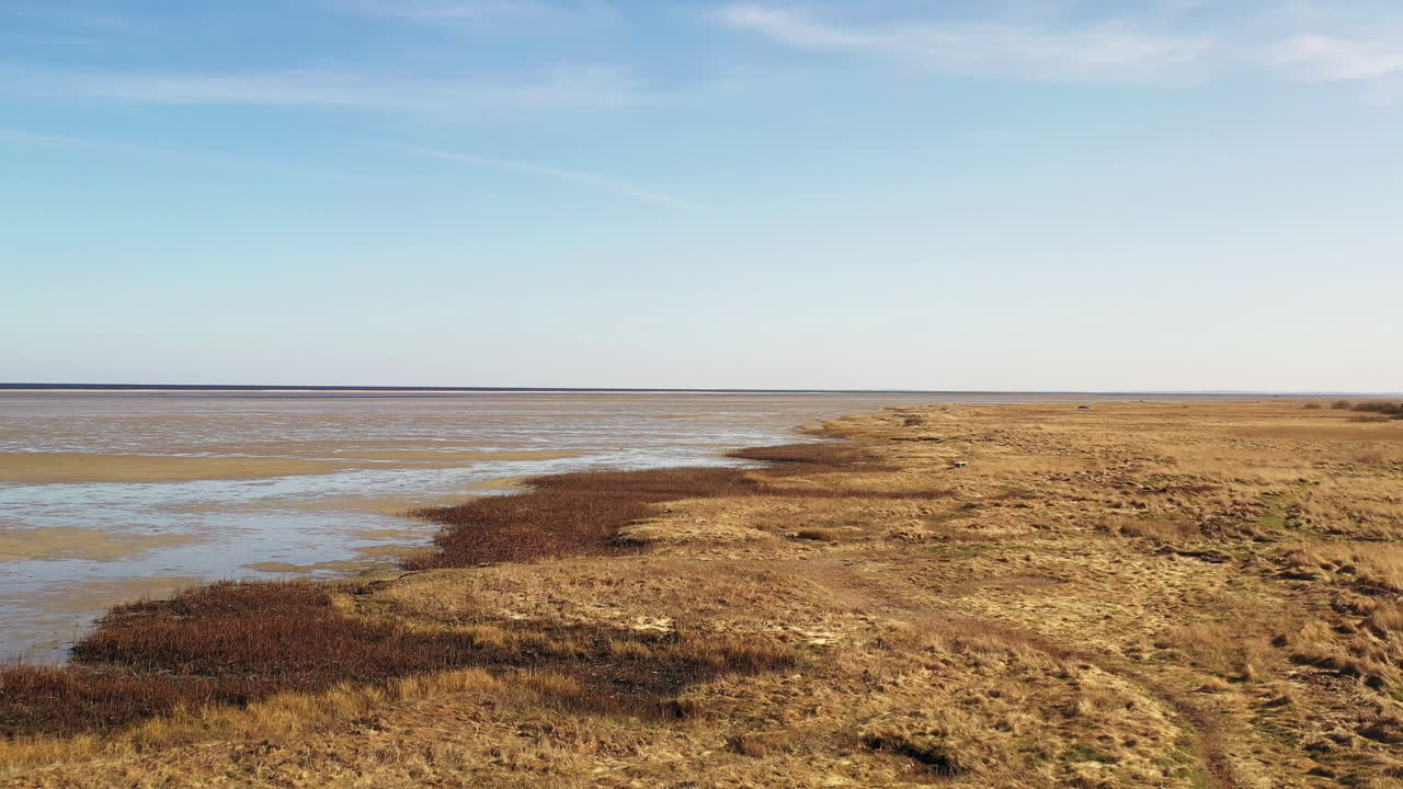 un video de la naturaleza abril 2020 de la costa de jutlandia