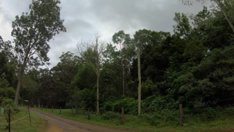 POV-Fahrt-Entlang-Des-Christmas-Creek,-South-Lamington-Nationalpark,-Queensland,-Australien