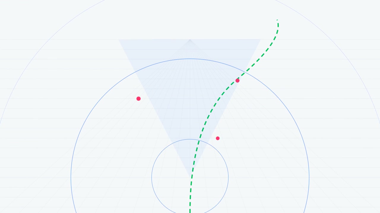 Abstract Motion Graphics with Geometric Shapes and Pulsing Lines