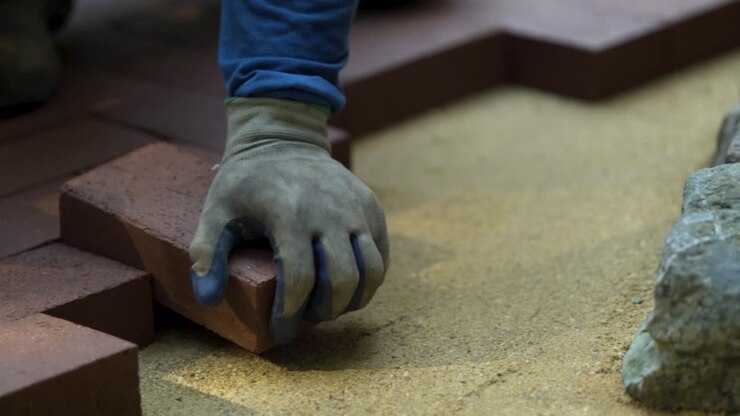 Bricklaying in Progress