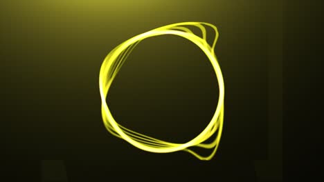 abstract golden circle on dark background