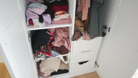 cluttered closet needs organization