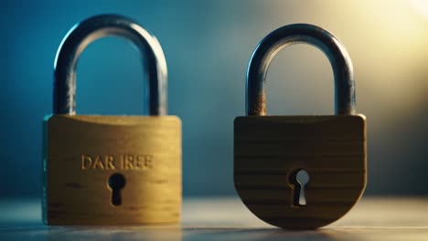 two padlocks