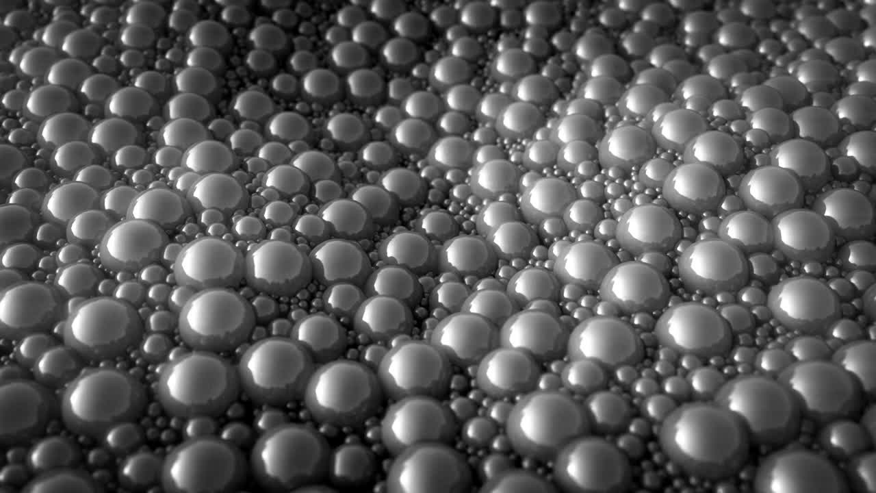 추상적인 파동하는 구.