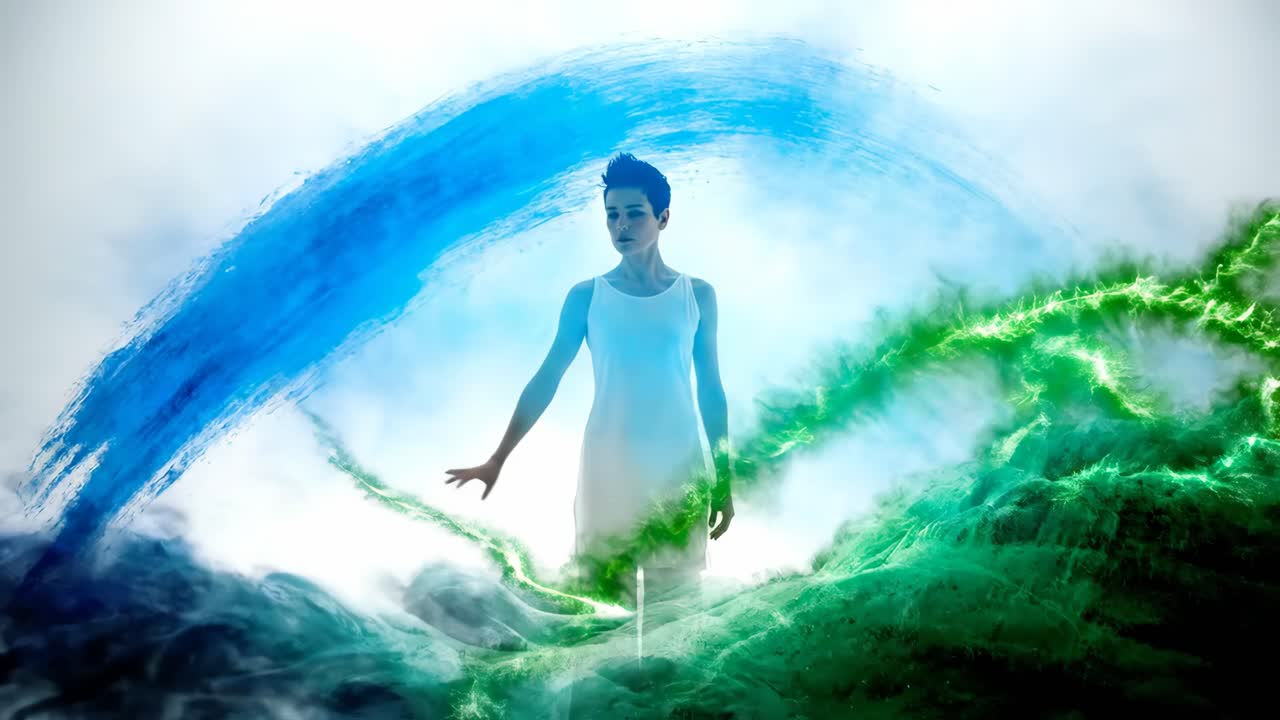 Woman with Energy and Special Effects