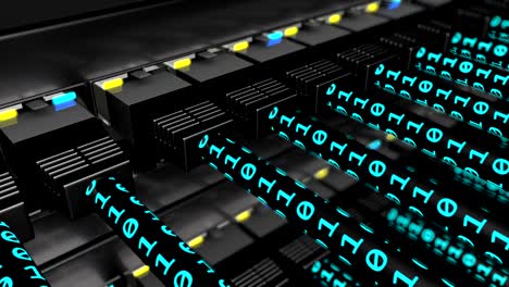 binary data transferring on utp cables loop