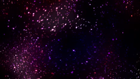 colorful glowing particles background loop
