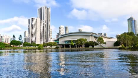 scenic boat ride through urban waterways