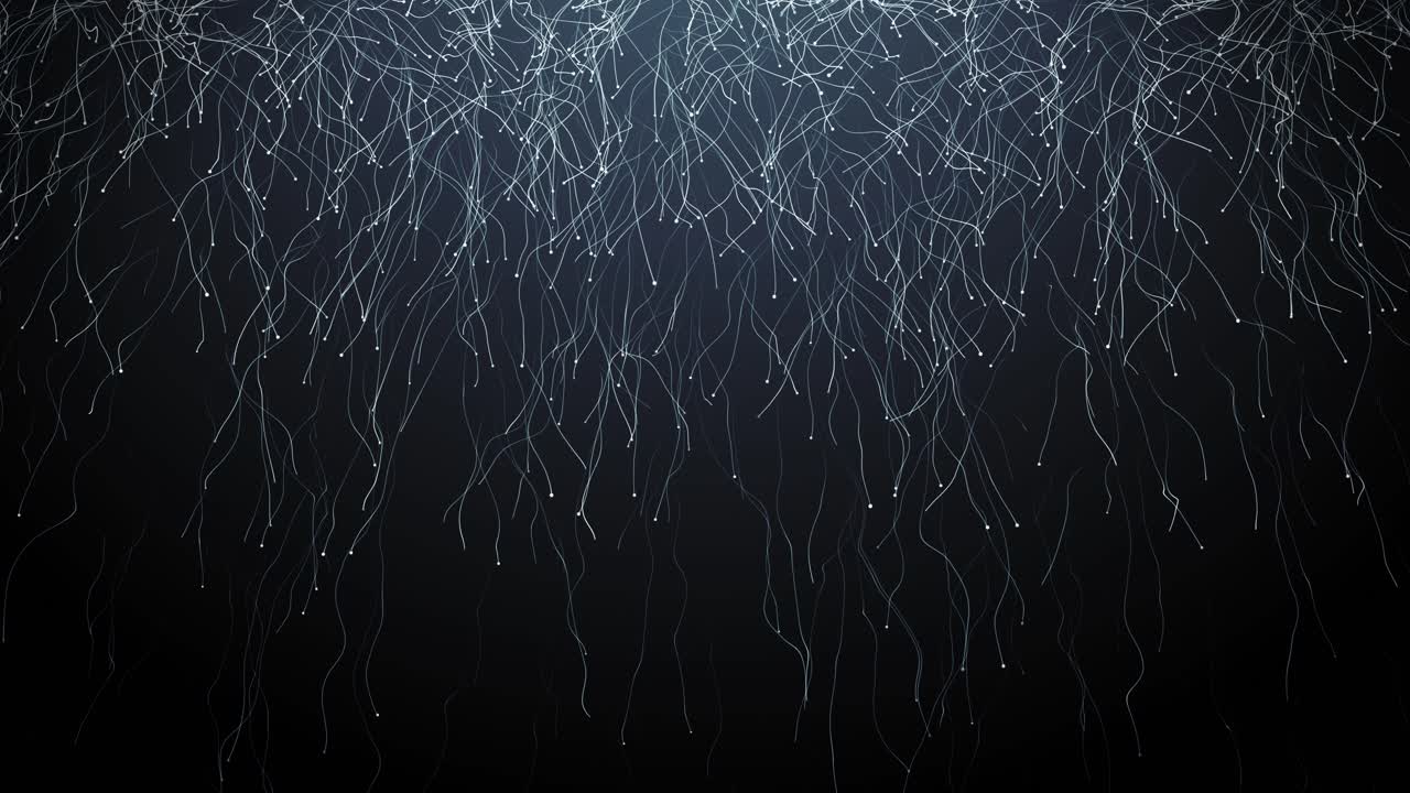 Abstract Flowing Lines and Dots