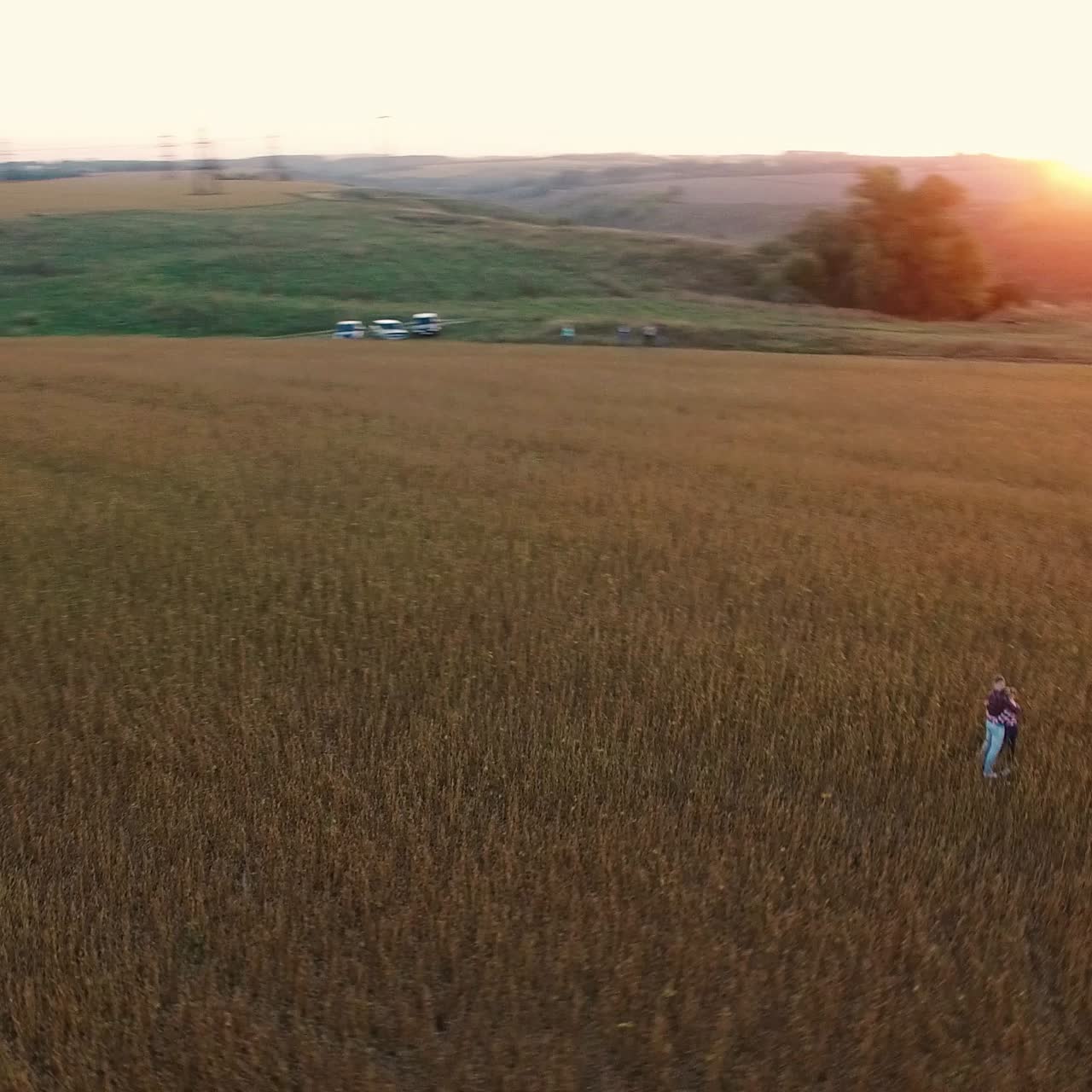 Romantic Young Couple Silhouette
