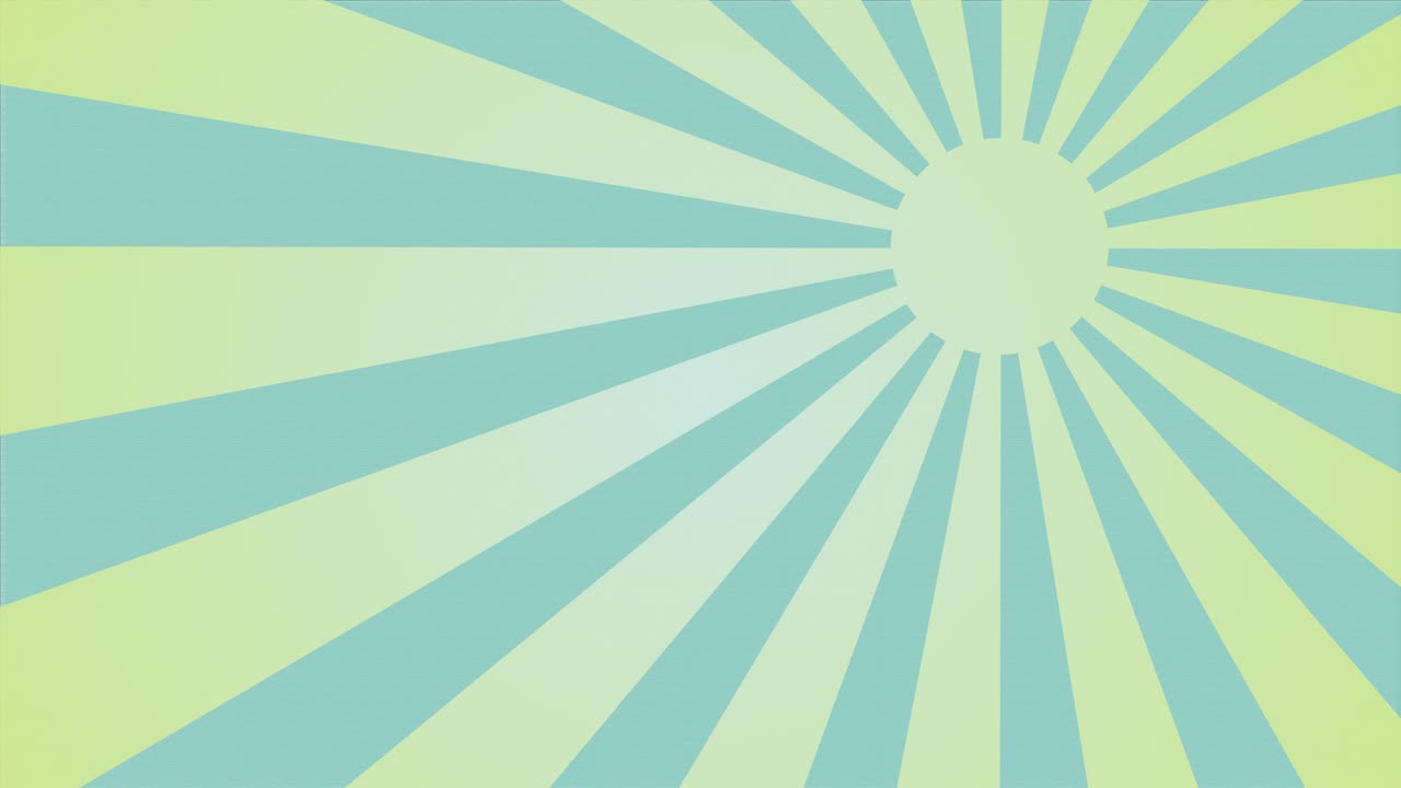 círculo de sunburst y animación del patrón de movimiento de fondo.