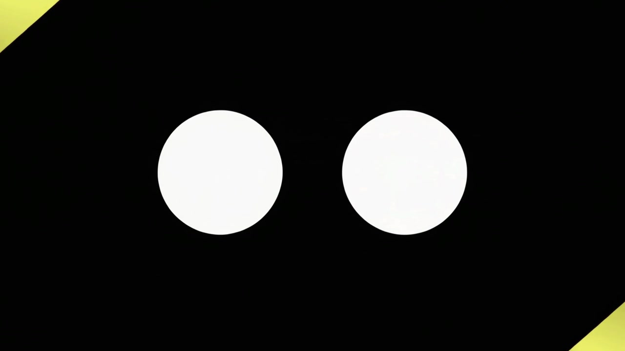 Abstract Motion Graphic with Geometric Shapes and Circles