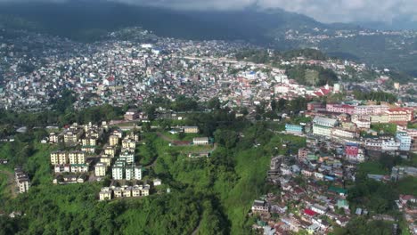 vista aérea de la ciudad de la colina india