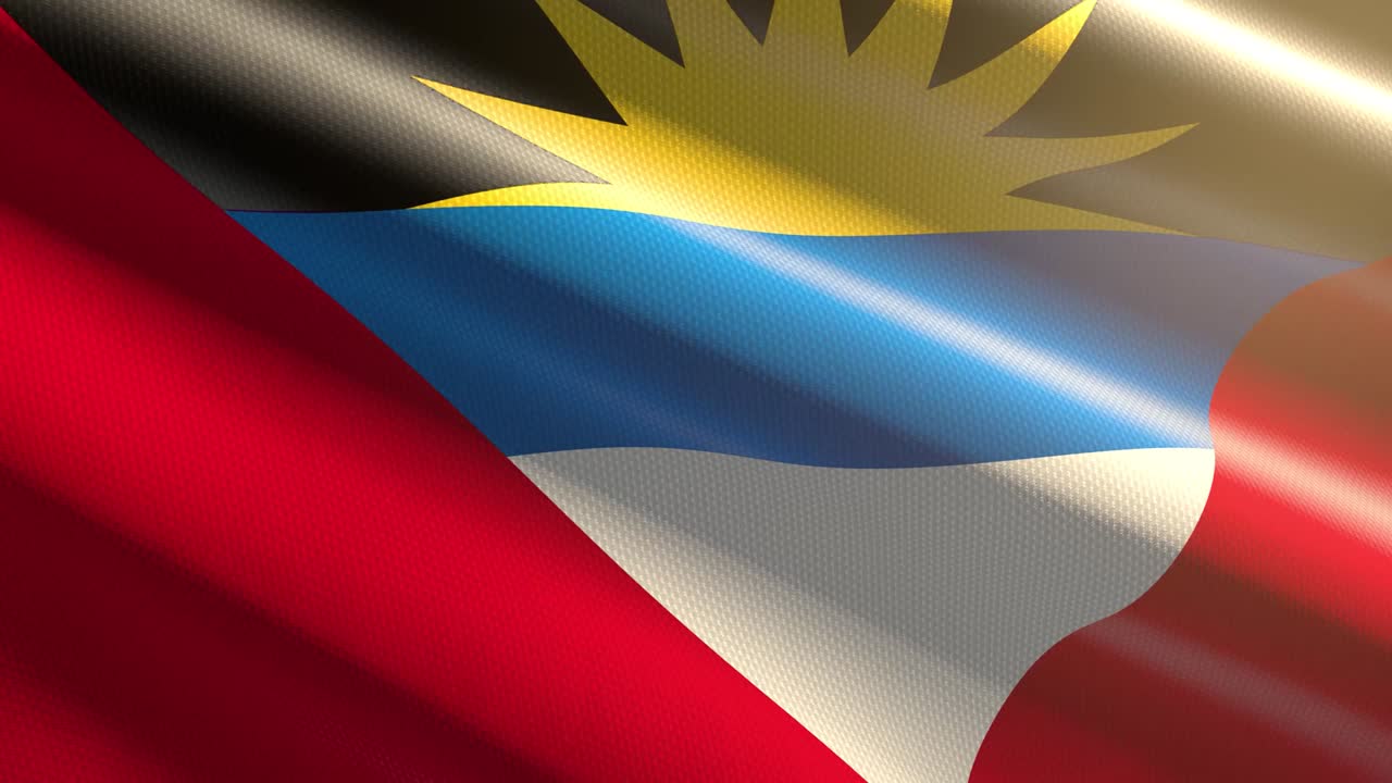 앤티구아와 바르부다 반이는 발 - 루프 애니메이션