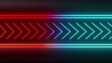 fondo de flechas de neón