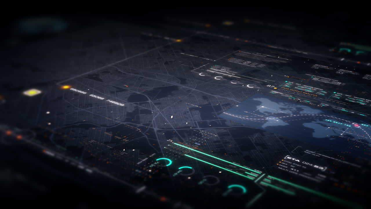 matriz de datos de flujo de desenfoque abstracto futurista, meta, metaverso, telemetría y visualización de números cifrados con simulación de partículas en el entorno del ciberespacio para el fondo de visualización frontal