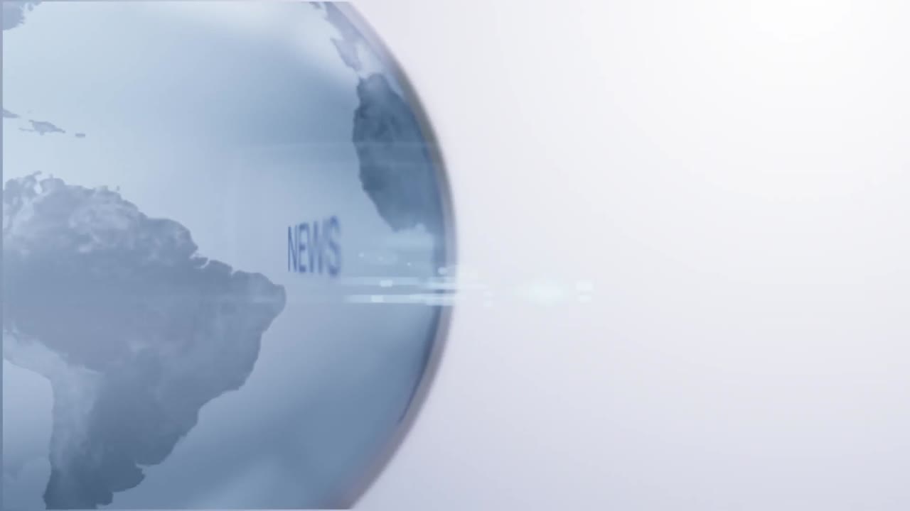 지구를 배경으로 작성된 단어 뉴스의 애니메이션