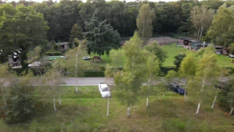 an american second world war halftrack driving near the ginkel heath during the memorial of operation market garden